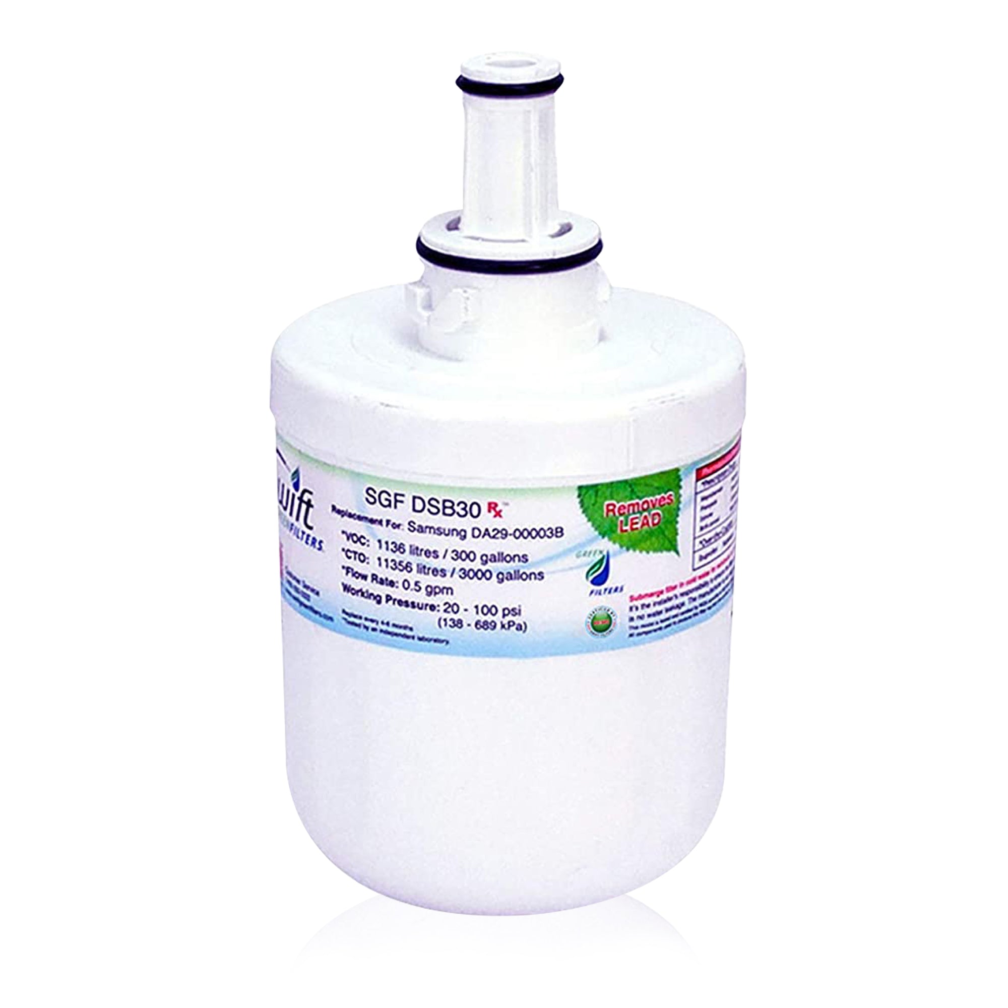 Swift Green Filter SGF-DSB30 Rx Pharmaceutical Removal Refrigerator Water Filter