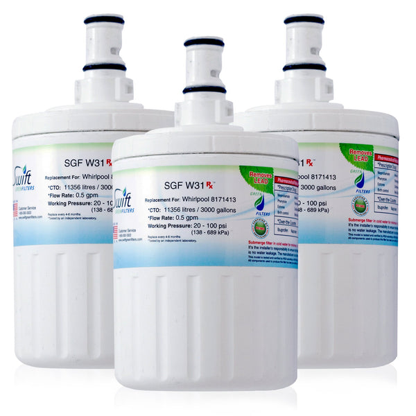 Swift Green Filter SGF-W31 Rx Pharmaceutical Removal Refrigerator Water Filter